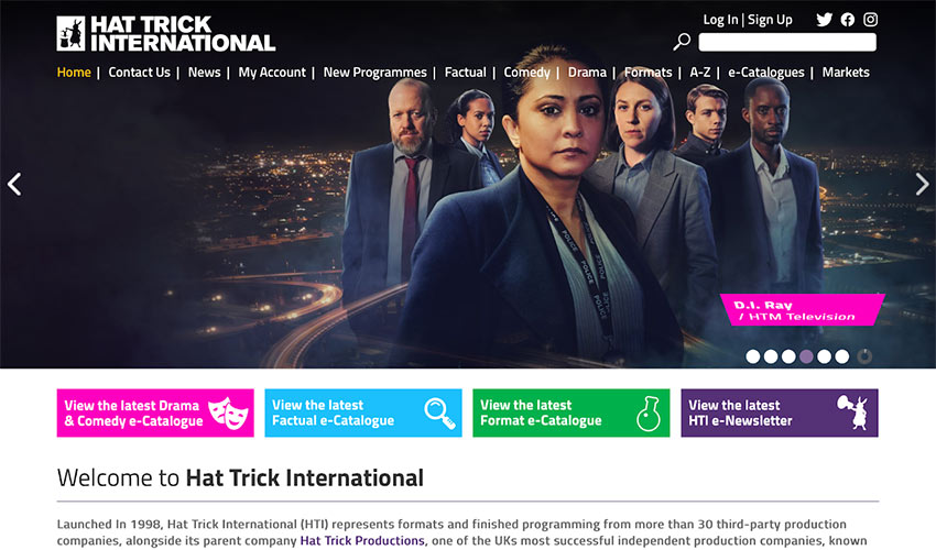 Web and Graphic Design for Hat Trick International